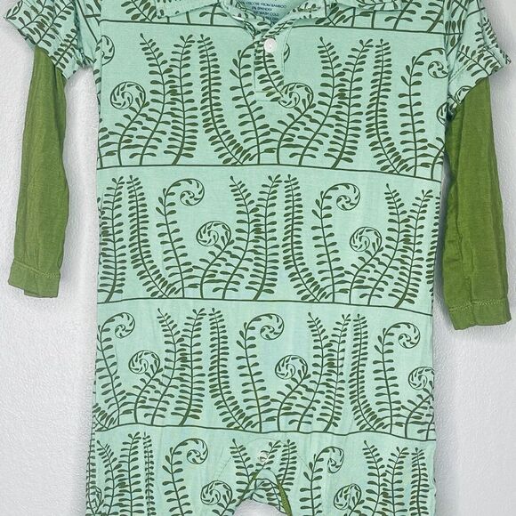 Kickee Pants Boys 18-24 Month Bamboo Green 1 Piece Outfit New - Picture 2 of 6